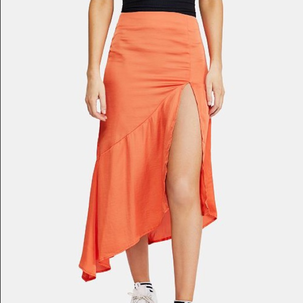 FreePeople Silky Slit Skirt